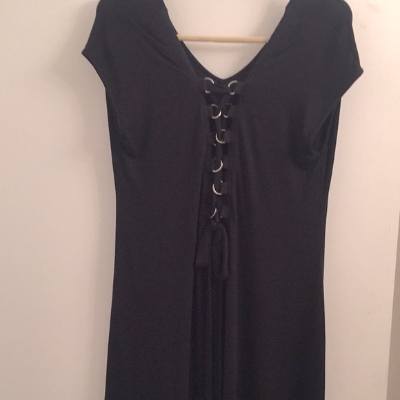 Cable & Gauge Dresses Cable Gauge Black Tie Up Dress Nwt Poshmark